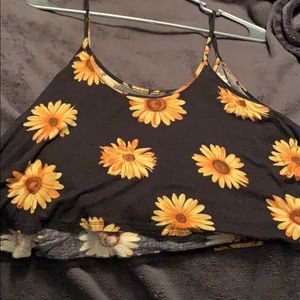 Sunflower Crop Tank